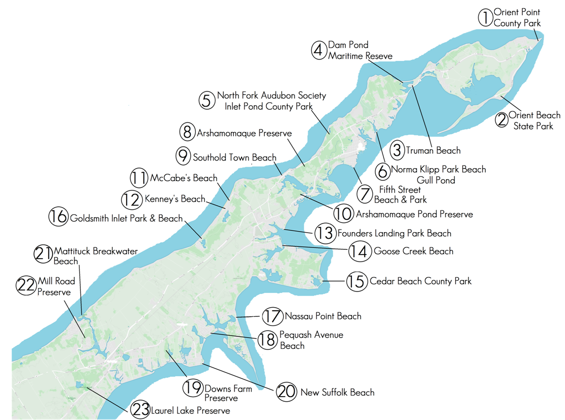 County Map Of Peconic Ny