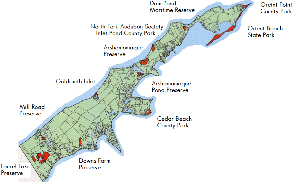 county map of peconic ny